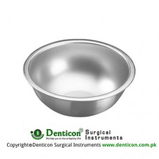 Round Dish 500 ccm Stainless Steel, Size Ø 147 x 40 mm